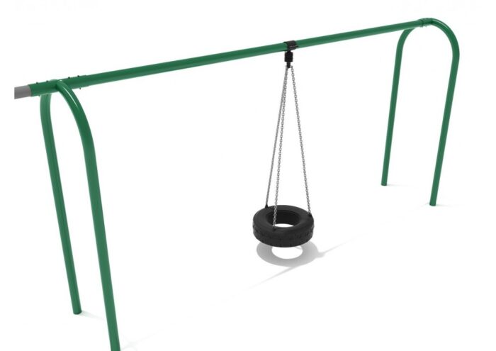 8 Feet High Elite Arch Post Tire Swing - Add a Bay (to Arch Post Bay)