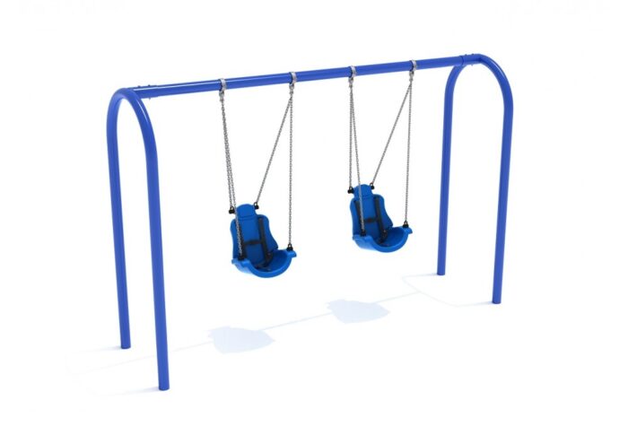 8 Feet High Elite Arch Post Swing with Child Adaptive Seats