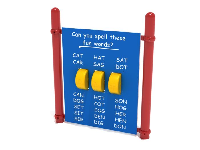 Freestanding Spelling Panel with Posts
