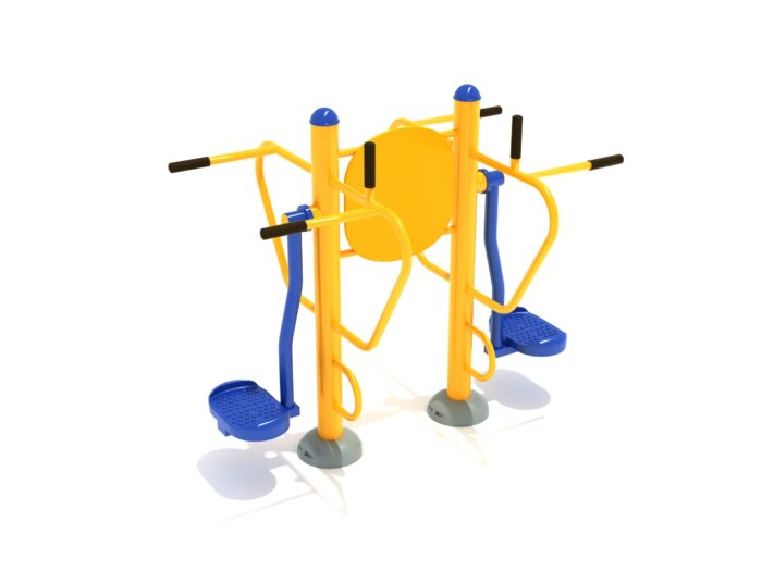 Double Station Pendulum Swing with Leg Lift
