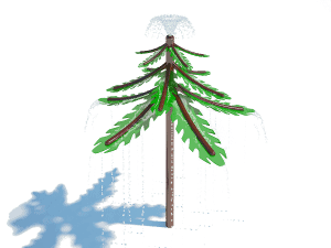 Aqua Pine Tree