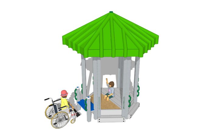 ADA Sand Deck Preschool Playset