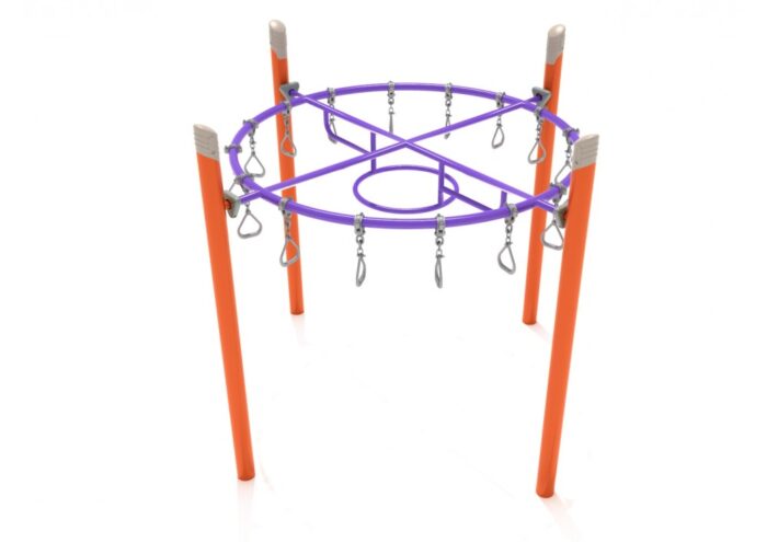Single Post Circle Overhead Swinging Ring Ladder