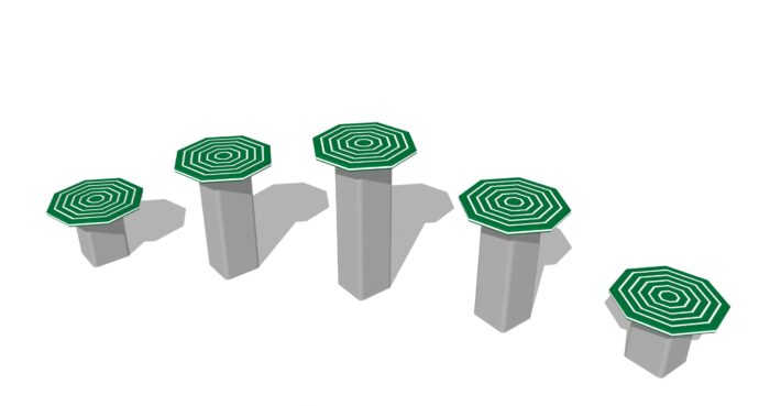 Stepping Stools - Octagon (Set of 5)