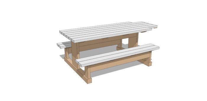 Picnic Table (7ft ADA Accessible)